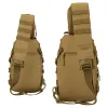 Väskor Protector Plus Tactical Sling Chest Pack Molle Militär Nylon axelväska män crossbody väska militär utomhus vandring cykelväska