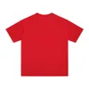 2024 весна/лето, новая базовая мужская и женская футболка с большими красными буквами и фиолетовым принтом, большие футболки с короткими рукавами ee01