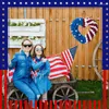 Decorative Flowers SXYPAYXS-4th Of July Hanging Wreath Patriotic Memorial Day Tinsel American Independence