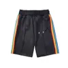 designer shorts men beach pants summer fashion casual rainbow striped Shorts mens womens letters print weatpants