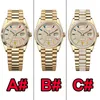 top luxury diamonds day date womens mens watch designer watches high quality automatic mechanical movement watch with box sapphire stainless steel luminous watch