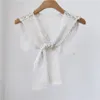 Scarves Solid Lace Flower Sun Proof Shoulder Shirt Shawls Detachable Collars Sleeveless Vest Scarf Shawl Fake Collar For Women