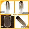 Stuk Volledig Glanzend Haar Topper 3*5 inch Clip Haarstuk Gratis deel Mono Basis 150 Dichtheid Blonde Kleur Machine Remy Echt haar Voor Vrouwen