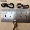 Schlüsselanhänger 5 teile/los Mini Frühling Schnalle Snap Legierung Nickel-freie Beschichtung Schlüssel Ring Karabiner Flasche Haken Camping Zubehör 3 Farben