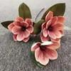 Decorative Flowers 1PC Simulated Magnolia Real Touch Artificial Flower Leaves Wedding Party Decoration Fake For Home Table Vase Arrangements