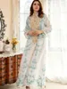 Повседневные платья Рамадан Абая для женщин Дубай Мусульманская мода Джалабия Платье Кафтан Марокаин Вечернее платье Кафтан Исламская одежда