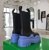 Tire Ankle Chelsea Boot Noir Rouge Croisière Rose Noir Brillant Acide Turquoise Tangerine Orange Femmes Hommes Plateforme Neige Hiver Bootie Chaussures