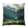 Pillow Home Decor Velvet Pillowcase 45x45 Funny Ornamental Throw Pillows For Bedroom Nature Landscape Comfortable Covers E1108