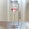 Titulares de vela Suporte de vidro transparente Bar Party Candlestick Lâmpada de óleo criativa para casamento Decoração de casa Artesanato Ornamentos de mesa