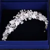 Diadèmes à la mode strass perle cristal couronne bandeau fleur mariée accessoires de cheveux couronne d'or mariée couronne de mariage accessoires de cheveux Y240319