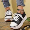 Casual Shoes Yellow Pink Blue Women Canvas Sneakers Flat Lace-Up Zapatillas Mujer Chaussure Femme 42