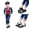 NK Children's For Middle-Aged And Young Children, Boys' School Performance Small Leather English Style Children's Suit Shoes, Host Shoes GG