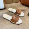 Espadrilles Pantoufles Pour Femmes Mode Sandales De Designer Élégantes Diapositives Découpées Curseurs Évidés Dames Appartements Mules Chaussures D'été Sandale