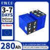 Stock EU 280AH Lifepo4 batterie flambant neuf EV280K lithium fer phosphate cellule bricolage 12V 24V 48V pour voiturette de Golf RV stockage d'énergie domestique