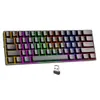 CX23 Mini Wired and Wireless Mechanical Keyboard Real RGB Backbellit Custom 61 Keys 60% Spel Mekaniska tangentbord