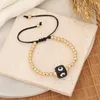 Strand Mosengkw Original Design Fashion Square Evil Eye Bead Bracelet Handmade Boho Women