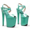 20cm/8inches Laijianjinxia 417 Sandals Pu Apperty Sexy Exotic High Heel Platform Party Women Modern Pole Dance Shoes 125