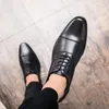 Dress Shoes Black Brown Oxford High Quality Lace Up Suit Office Workplace Wedding Formal Men's