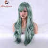 Perruques synthétiques perruques Cosplay perruques Aideshair 28 cheveux longs ondulés perruque Cosplay résistante à la chaleur pour femmes (vert) 240328 240327