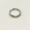 DY Original Twisted Couple Rings High-Quality Men's S925 Silver Ring Fashion Designer Women's Ring Gift for Loved One