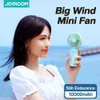 Electric Fans Mini USB Handheld Fan Portable Battery Power Supply Desktop Cooling With 3 Mode Base For Home Office Outdoor 10000MAh 240319