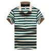 Men's Polos Classic Striped Polo Shirt Cotton Short Sleeve 2024 Summer Oversize Stretch Breathable 4XL