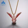 Högkvalitativ dekorera födelsedagspresent Sier Anime Moissanite Nine-Tailed Fox Pendant Halsband