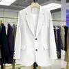 Black Small Suit Womens Coat Casual Loose Korean Design Sense Women Mf0v