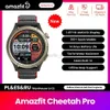 손목 시계 새로운 Amazfit Cheetah Pro 스마트 워치 모드 오프라인 음성 보조 티타늄 합금 프레임 5 ATM 방수 스마트 워치 240319