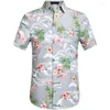 Camisas informales para hombre, ropa hawaiana de manga corta, cómoda y elegante, de verano, de gran tamaño