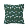 Pillow Cover Dandelion Custom DIY White Green Kawaii Case For Sofa Car Home Decor Pillowcases