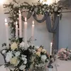 Party Decoration 500cm Gray Chiffon Fabric For Wedding Backdrops Ceremony Arch Drapery Venue Hanging Decorations Favors