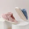 Slippers Women Winter With Butterfly Men House Couples Non-slip Warm Bedroom Slipper Comfortable Flat Slides Fuzzy Shoe