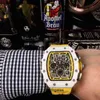 Montre mécanique de luxe pour hommes Richa Mill RM11-03 mouvement mécanique automatique bracelet en caoutchouc importé