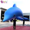 Toptan 6ml (20ft) açık karnaval geçit töreni ilan şişme dev yunus modelleri okyanus teması için balonlar karikatür hayvan