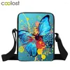 Сумка милая красивая бабочка-мессенджер женский клатч парусиновое плечо для путешествий женские сумки подростковые сумки через плечо Bookbag