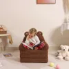Momcaywex折りたたみ式ソファ、シェルパテディベアの幼児はトライフォールドフォームクッションを備えており、18ヶ月以上の子供向けの快適なソファ