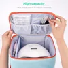 Storage Bags Gel Nail Kit Organizer Case Polish Travel For High Capacity Lamp Carrying Holds 30 Glue Bottles