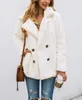 Prettygarden Womens Fashion Winter Coat Long Sleeve Lapel Zip Up Faux Shearling Shaggy Oversized Shacket Jacket