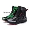 HBP Non-Brand 2024 Motorbike Racing Shoes Waterproof Riding Motocross Boots Luminous Black Sport Moto mens Biker Motorcycle