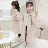 Cappotto 6 8 10 12 14 anni Primavera Bambini grandi Giacca lunga giacca a vento Cappotti Abbigliamento per ragazza Per bambini adolescenti Trench per bambini 2024