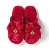 Slippers Katoen Strik Dames Trouwschoenen Heren Zomer Thuis Huis Ademend Binnen Lente