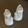 Babymeisje Prinses Schoenen Peuter Antislip Platte Softsole Leer Mooie Vlinderknoop Eerste Wandelaars 240313