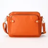 أكياس الكتف Retro من ثلاث طبقات Pu Crossbody Bag Women’s Portable Contable Square Square Square All-Match Single