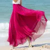 Faldas Skorts Floral Largo Verano Playa Gasa Wrap Cover Up Maxi Falda para Mujer Playa Talle Alto Plisado Baile Fiesta Faldas Mujer C478 240319