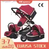 Strollers# Multifunctional 3 in 1 Baby Stroller luxury Portable High Landscape 4 Wheel Stroller Folding Carriage Gold Baby Newborn Stroller L240319