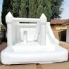4x4m White Trampolines Small House Bounce House Inflatable Bodyguard Adult Wedding Bouncy Castle Bouncer Combination not the net wallsides free by air shipping