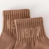 Mens Womens Socks Embroidery Casual Cotton Sports Basketball Cotton Mens and Women's Fashion Socks NO box