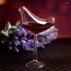 Verres à vin polyvalents en verre à oiseaux, transparents, délicats et pour un Look créatif, durables