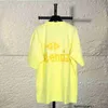 Projektant Paris High Edition B Home Yellow Tape Drukowane krótkie rękawowe męskie i damskie marka mody w tym samym stylu marka amerykańska wzór b moda prawidłowa edycja 3color